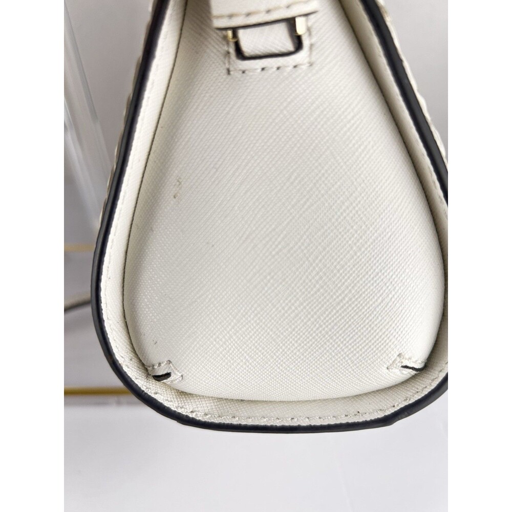 Kate Spade New York Sylvia Straw Dome Crossbody White Leather And Rafia - Picture 8 of 11